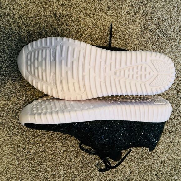 Roxy Rose Women's Size 11 Black Glitter Sneakers Brand New - Picture 2 of 5